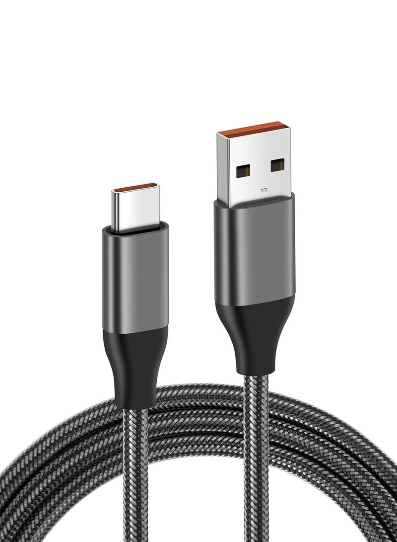 Chappeline CA18 Nylon Braided Type-C Fast Data Sync and Charging Cable - Black - Image 1